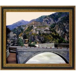 alte italienische Stadt, handgemaltes Ölbild in 50x60cm alte italienische Stadt, handgemaltes Ölbild in 50x60cm