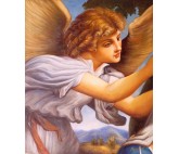 Engel Portrait- handgemaltes Ölbild in 50x60cm nach einer Motivvorlage v. Lorenzo Lotto - Verkauft