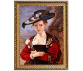 Rubens - Portrait Susann Fourment - handgemaltes Ölbild in 50x60cm nach der Vorlage von Peter Paul Rubens