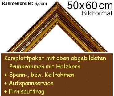 Bilderrahmen S13 Goldbraun F50x60cm