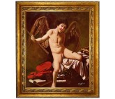 Amor Vincit Omnia1601, handgemalt nach einer Motivvorlage v. Caravaggio