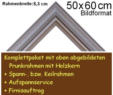 Bilderrahmen S15 Silbergrau F50x60cm