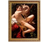 Johannes der Taeufer, handgemaltes Ölbild in 60x80cm- nach einer Vorlage v. Caravaggio