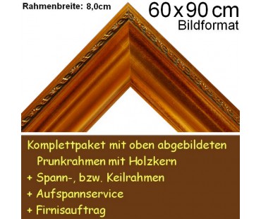 Bilderrahmen S19 Gold-Braun F60x90cm