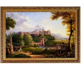 Thomas Cole 110x70cm - der Aufbruch - handgemalt nach der Vorlage v. Thomas Cole