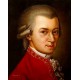 Mozart Portrait - handgemaltes Ölbild in 40x50cm nach einer Motivvorlage v. Edlinger Georg