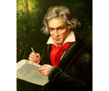 Beethoven Ludwig1 -  handgemaltes Ölbild nach einer Motivvorlage von Joseph Karl Stieler