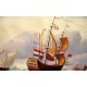Seeschlacht - handgemaltes Ölbild , gemalt nach einer Vorlage in 60x90cm