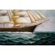 Segelschiff- handgemaltes Ölbild , gemalt nach einer Vorlage in 60x90cm